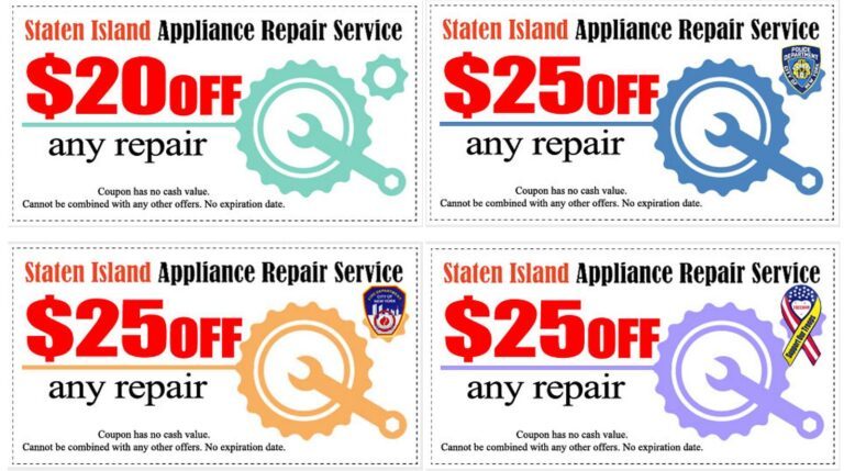 Printable appliance repair discount coupons
